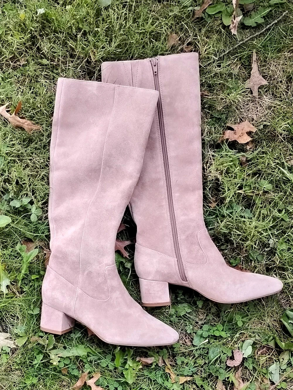 ALEX MARIE Over-the-Knee Heeled Boots in Pink US 61⁄2